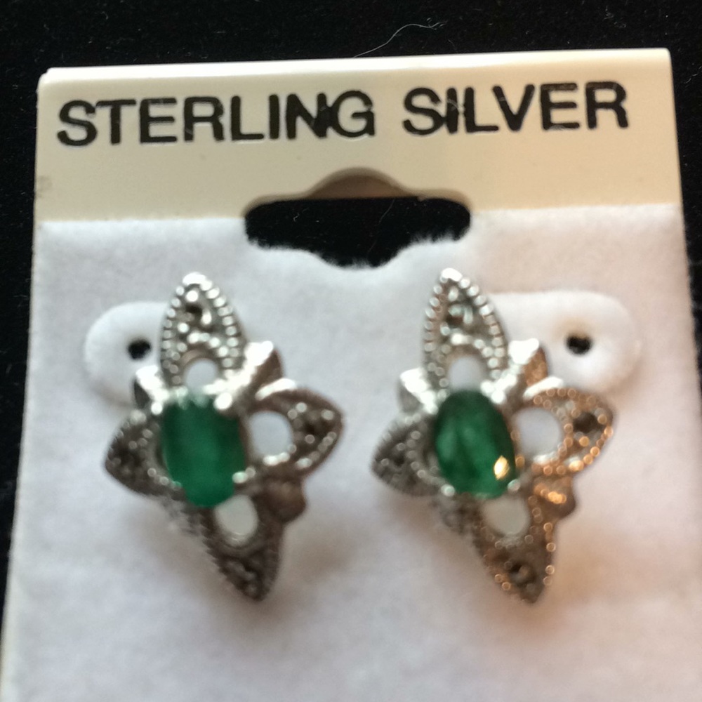 Antique Sterling Silver with Swarovski Crystals